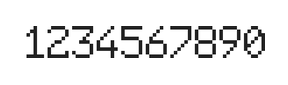 6×9数字点阵字体 ddN69AB0183