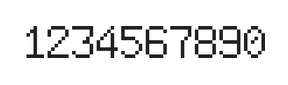 6×9数字点阵字体 ddN69AB0193