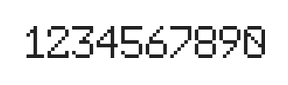 6×9数字点阵字体 ddN69AB0194