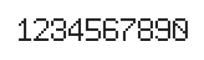 6×9数字点阵字体 ddN69AB0211