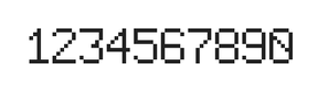 6×9数字点阵字体 ddN69AB0223