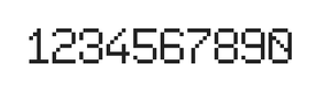6×9数字点阵字体 ddN69AB0246