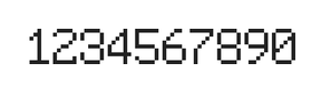 6×9数字点阵字体 ddN69AB0251