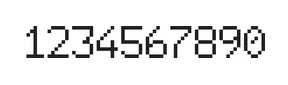 6×9数字点阵字体 ddN69AB0274