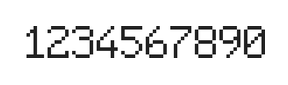 6×9数字点阵字体 ddN69AB0277