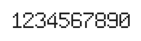 6×9数字点阵字体 ddN69AB0278