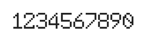6×9数字点阵字体 ddN69AB0288