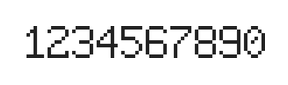 6×9数字点阵字体 ddN69AB0290