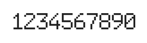 6×9数字点阵字体 ddN69AB0327