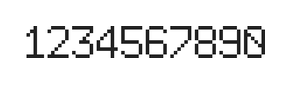 6×9数字点阵字体 ddN69AB0332