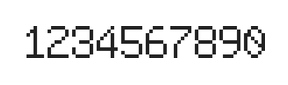 6×9数字点阵字体 ddN69AB0333