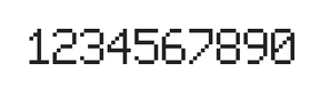 6×9数字点阵字体 ddN69AB0337