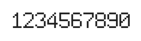 6×9数字点阵字体 ddN69AB0348