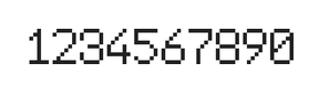 6×9数字点阵字体 ddN69AB0360