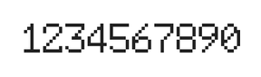 6×9数字点阵字体 ddN69AB0362