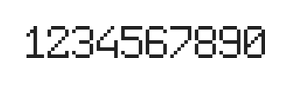 6×9数字点阵字体 ddN69AB0400