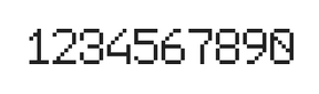 6×9数字点阵字体 ddN69AB0403
