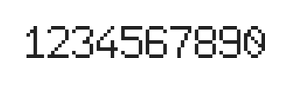 6×9数字点阵字体 ddN69AB0423