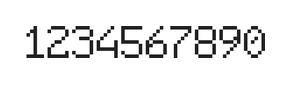 6×9数字点阵字体 ddN69AB0439