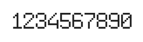 6×9数字点阵字体 ddN69AB0480