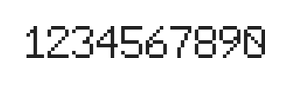 6×9数字点阵字体 ddN69AB0501