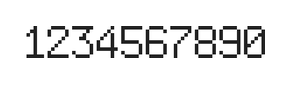 6×9数字点阵字体 ddN69AB0522