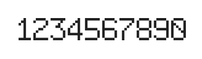 6×9数字点阵字体 ddN69AB0525