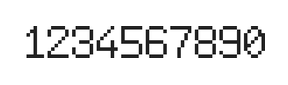 6×9数字点阵字体 ddN69AB0553