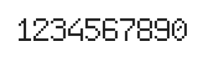 6×9数字点阵字体 ddN69AB0556