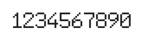 6×9数字点阵字体 ddN69AB0595