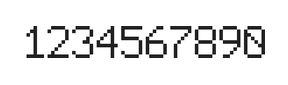 6×9数字点阵字体 ddN69AB0604