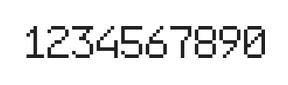 6×9数字点阵字体 ddN69AB0629