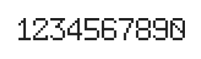 6×9数字点阵字体 ddN69AB0634