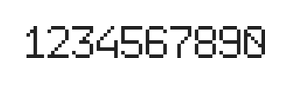6×9数字点阵字体 ddN69AB0640