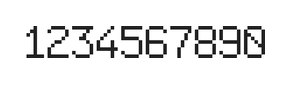 6×9数字点阵字体 ddN69AB0668