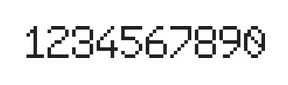 6×9数字点阵字体 ddN69AB0673