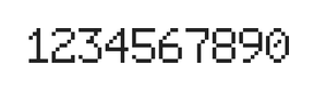 6×9数字点阵字体 ddN69AB0674