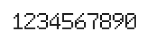 6×9数字点阵字体 ddN69AB0691