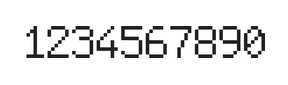 6×9数字点阵字体 ddN69AB0693
