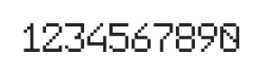 6×9数字点阵字体 ddN69AB0708
