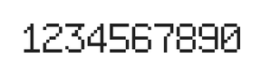 6×9数字点阵字体 ddN69AB0718