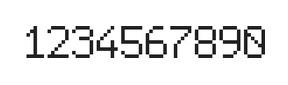 6×9数字点阵字体 ddN69AB0719