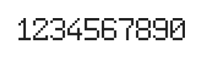 6×9数字点阵字体 ddN69AB0730