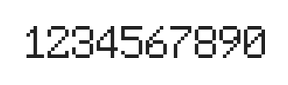 6×9数字点阵字体 ddN69AB0740