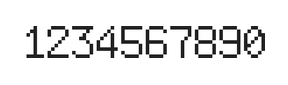6×9数字点阵字体 ddN69AB0741