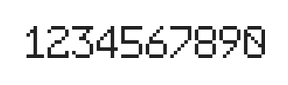 6×9数字点阵字体 ddN69AB0753