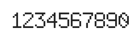 6×9数字点阵字体 ddN69AB0779