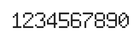 6×9数字点阵字体 ddN69AB0783