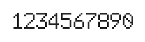 6×9数字点阵字体 ddN69AB0791
