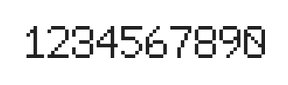 6×9数字点阵字体 ddN69AB0796